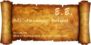 Büchelmayer Botond névjegykártya